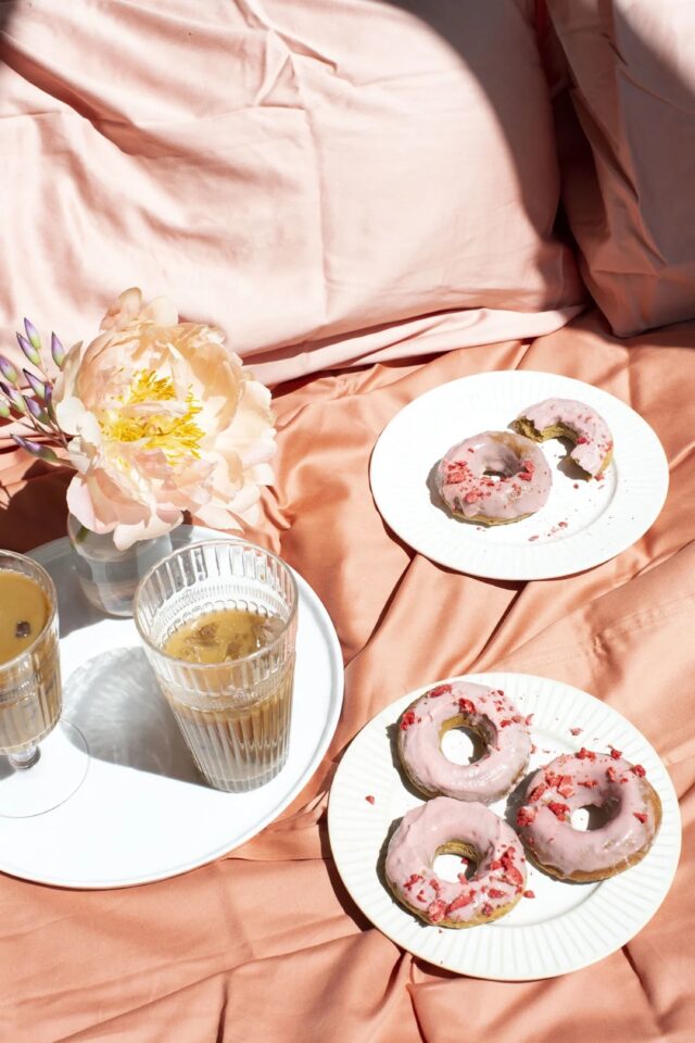 Strawberry doughnuts