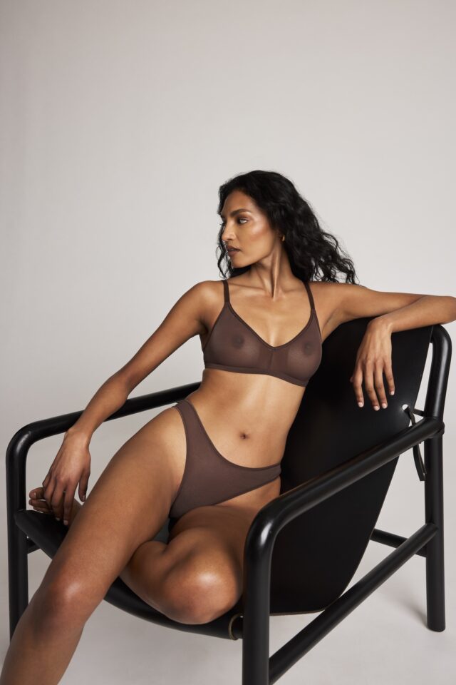 NEG2954 Sieve Non wire Bra Dip Thong Espresso Shaanti 01 NEG2954 Sieve Non wire Bra Dip Thong Espresso Shaanti 05