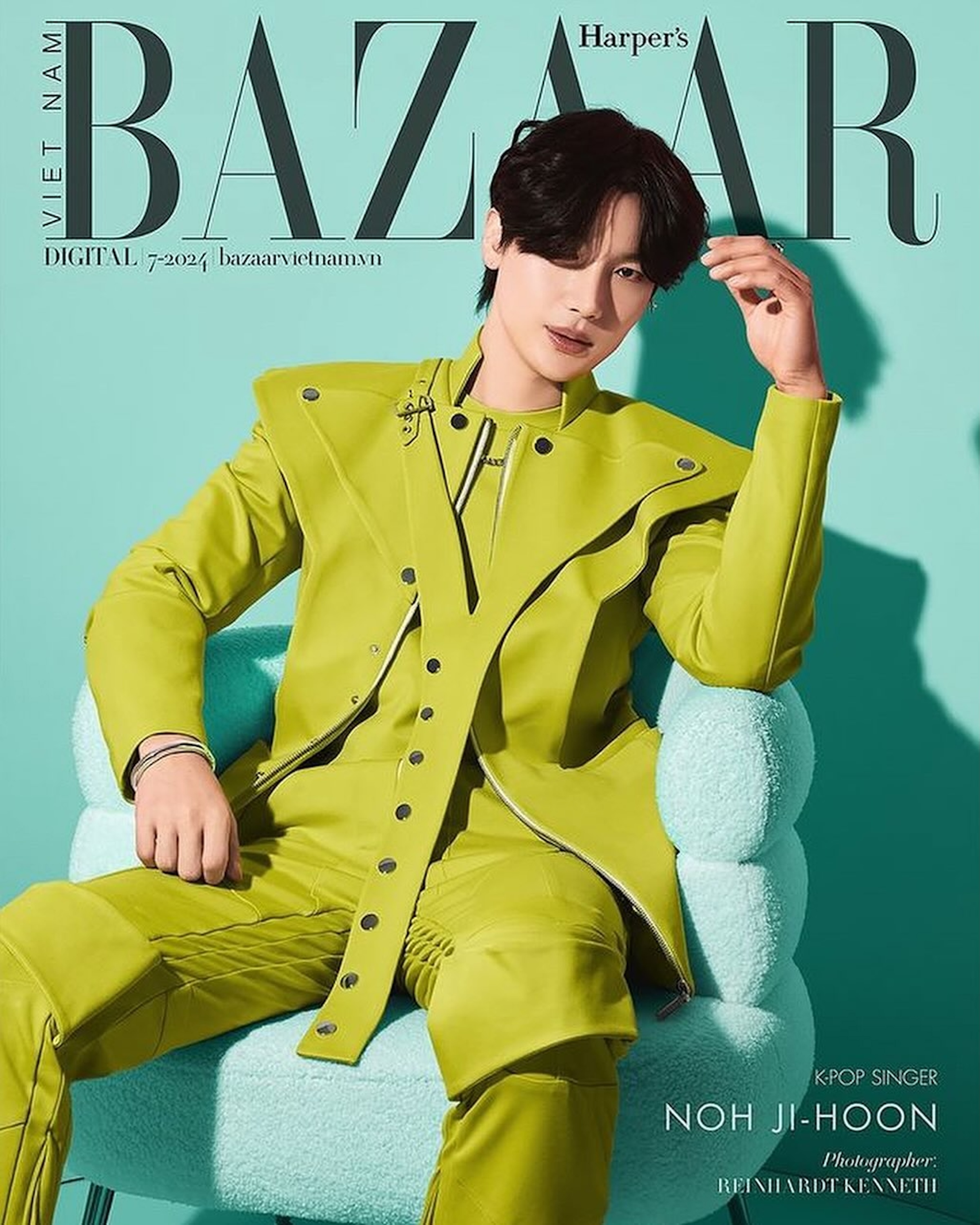 Makeup Artist Kali Allyn for Harper's Bazaar Vietnam featuring Noh Ji-hoon