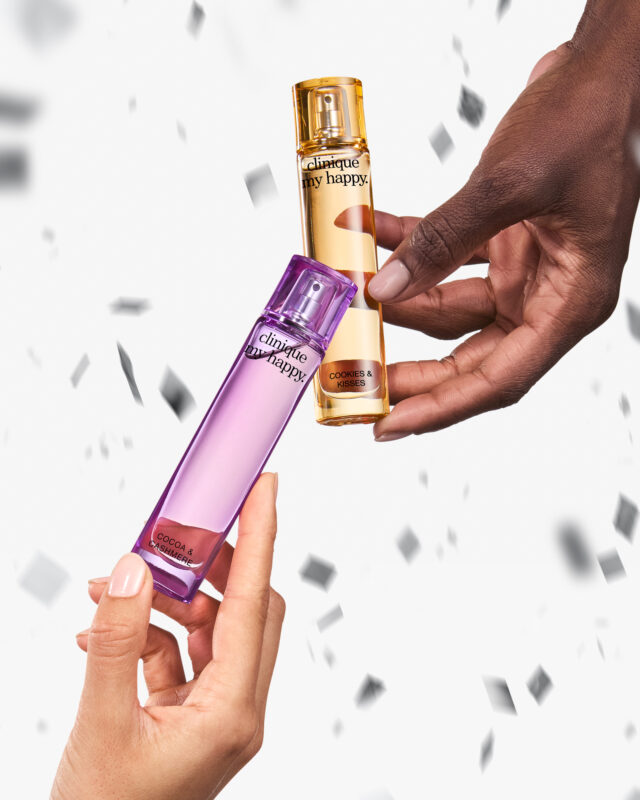 240304 Clinique FA24 Holiday Stylized My Happy Set w Hands V1 LZ NA RGB