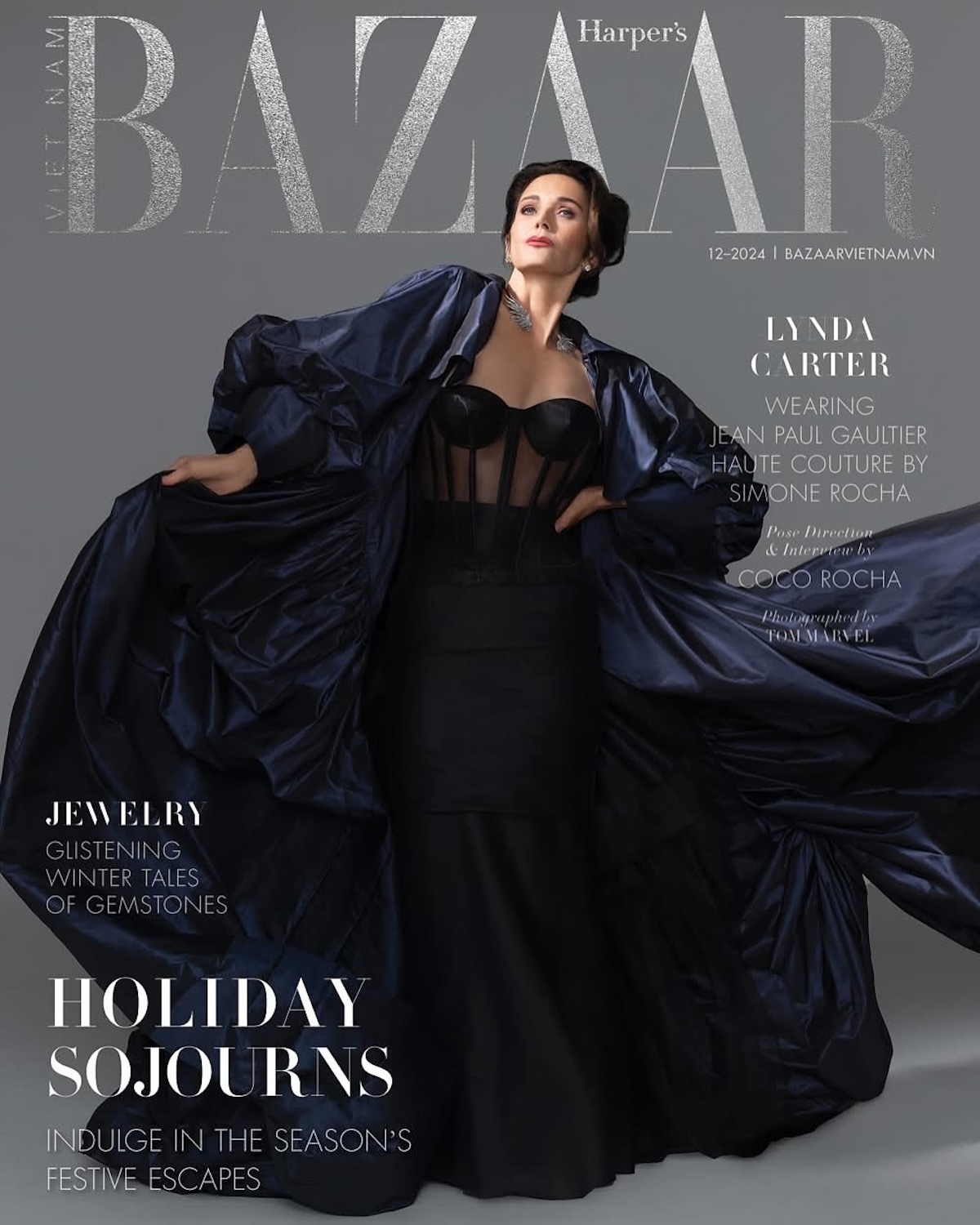 Hair Stylist Linh Nguyen for Harper's Bazaar Vietnam heaturing Lynda Carter
